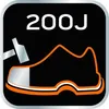 A graphic illustrating the safety features of a shoe, specifically its impact resistance. Náhled obrázku produktu