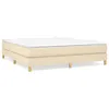 vidaXL Boxspringbettgestell Creme 160x200 cm Stoff Produktbild-Vorschau 1