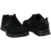 A pair of black Skechers athletic shoes are shown against a white background. Produktbild-Vorschau