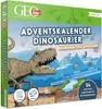 The image shows the front of a Geo lino Dinosaur Advent Calendar box, featuring a Tyrannosaurus Rex illustration and various dinosaur graphics. Náhled obrázku produktu