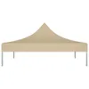 vidaXL Partyzelt-Dach 2x2 m Beige 270 g/m² Produktbild-Vorschau 8
