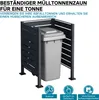 Ocelová ohrádka na popelnice Wiltec v antracitové barvě, Náhled obrázku produktu 6