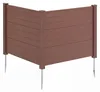COSTWAY 2-częściowe ogrodzenie ogrodowe 122 x 95 cm, Podgląd zdjęcia produktu 1