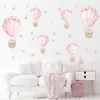 30 x 90 cm Rosa schlafender Babyelefant mit Heißluftballon Produktbild-Vorschau 1