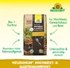 A bag of compost with text overlays describing its features and benefits. Produktbild-Vorschau