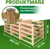 Moderner Komposter aus Lärchenholz Massivholz Produktbild-Vorschau 3