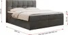 MKS MEBLE Boxspringbett 200x200 mit Bettkasten, Bett mit Produktbild-Vorschau 6