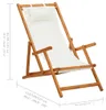 vidaXL Klappbarer Strandstuhl Eukalyptus Massivholz und Produktbild-Vorschau 7