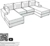 Ecksofa FABIO 328x182 cm mit Schlaffunktion, Produktbild-Vorschau 9
