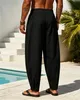 ASKSA Herren Haremshose Baumwolle Leinenhose Sommer Leicht Produktbild-Vorschau 3