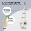 Lycce Katzenbaum TOWER Kratzbaum deckenhoch Sisal Plüsch Produktbild-Vorschau 2
