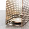 Windlicht aus Kupferfarbenen Aluminium, In Taschenform, Produktbild-Vorschau 3