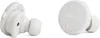 Two white Denon PerL Pro in-ear headphones are shown against a white background. The headphones have water droplets on them. Produktbild-Vorschau