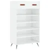 vidaXL Armadio per scarpe bianco lucido 60x35x105 cm in Anteprima dell’immagine prodotto 3
