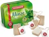 A tin of Teekanne mint tea with several tea bags scattered around it. Produktbild-Vorschau
