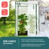 VOUNOT® Schuin dak kas, foliekas 100x50x150cm voor Productafbeelding-voorbeeld 2