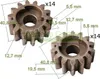 2X Antriebsritzel 14 Zähne R+L+2X Mitnehmerstift für DAYE Produktbild-Vorschau 2