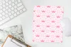 MuchoWow® Mauspad Mousepad Krone - Muster - Rosa 19x23 cm - Produktbild-Vorschau 5