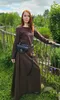 Klassisches Mittelalter Kleid oder Unterkleid braun Produktbild-Vorschau 1