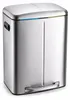 Relaxdays Vuilnisbak, 2 compartimenten, 2x20 liter, Productafbeelding-voorbeeld 1