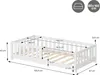 ML-Design Kinderbett 80x160 cm Weiß Bodenbett für Kinder Produktbild-Vorschau 7