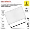 LED reflektor TAMBO, 30 W, 3000 lm, IP65, černý Náhled obrázku produktu