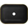 Mexen Rita Aufsatzwaschbecken 45 x 32 cm, schwarz matt/Gold Produktbild-Vorschau 5