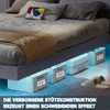 Schwebebett 180x200 Polsterbettgestell mit RGB LED Produktbild-Vorschau 3