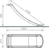 4iQ Slide Vlnový skluzavka Skluzavka 60 Tyrkysová z HDPE Náhled obrázku produktu 3