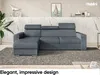 MEBLINI Schlafcouch mit Bettkasten - Ecksofa mit Produktbild-Vorschau 2