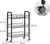 Rollcontainer Vicco Tarro Schwarz 45 x 64 cm mit 3 Produktbild-Vorschau 2