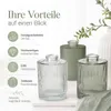 Vase Tonja 3er-SET Grün - Flaschenvase H=11,5cm Produktbild-Vorschau 6