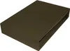 A brown fitted sheet is shown from a slightly elevated angle against a white background. Produktbild-Vorschau