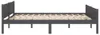 vidaXL Massivholzbett Kiefer Grau 120x200 cm Produktbild-Vorschau 3