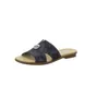 Rieker 64290-14 Damen Pantoletten Clogs Blockabsatz blau, Produktbild-Vorschau 3