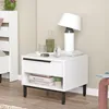 Stolik nocny 'Vesanto' z szufladą 43 x 54 x 45 cm Biały Podgląd zdjęcia produktu 1