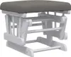 vidaXL Schaukelsessel mit Hocker Gleitend Dunkelgrau Stoff Produktbild-Vorschau 5