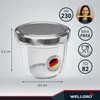 100x WELLGRO Einmachgläser 230ml – Schraubdeckel TO82 Produktbild-Vorschau 2