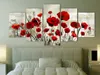 Italienischer Leinwand Leinwandbild - Scarlet Field 100x50 Produktbild-Vorschau 5