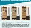 MODFU Garderobenset in Holzoptik mit Spiegel, Schuhbank Produktbild-Vorschau 5
