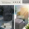 Salon de jardin en résine tressée PALERME 4 places - gris Voir les images du produit 7