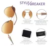 styleBREAKER Damen Sonnenbrille Pilotenbrille mit Strass | Produktbild-Vorschau 7