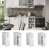 Küchenunterschrank Vicco R-Line Weiß Hochglanz 30 cm ohne Produktbild-Vorschau 3