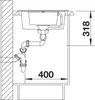 Blanco METRA 6 S lavello 780 x 500 mm antracite 513473 Anteprima dell’immagine prodotto 4