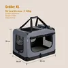 Faltbare Hundebox XL 80x58x56cm, Robuste Transportbox Auto Produktbild-Vorschau 2