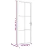 vidaXL Innentür 76x201,5 cm Schwarz Mattglas und Aluminium Produktbild-Vorschau 7