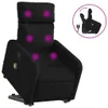 CLORIS Massagesessel mit Aufstehhilfe Schwarz Stoff - Produktbild-Vorschau 2