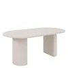 Esstisch OVARO ausziehbar Beige 100-188x90x75 cm – Moderner Produktbild-Vorschau 2
