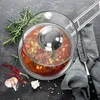 Szklana pokrywa ¤14 cm z ramką i uchwytem ze stali Podgląd zdjęcia produktu 5
