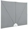 vidaXL Faltbarer Terrassen-Seitenfächer Grau 400×200 cm Produktbild-Vorschau 5